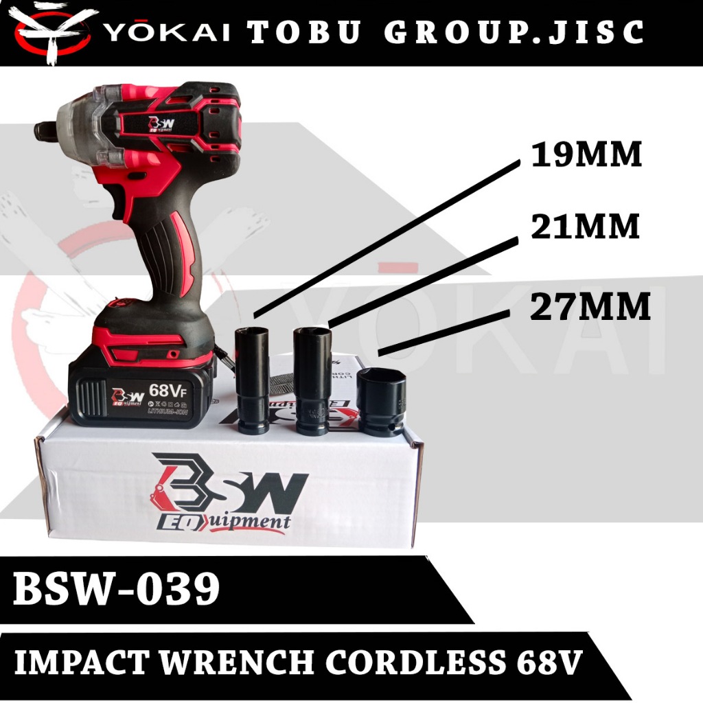 IMPEK MURAH TORSI BESAR  BSW 68VOLT  Cordless Impact wrench impek baterai torsi besar