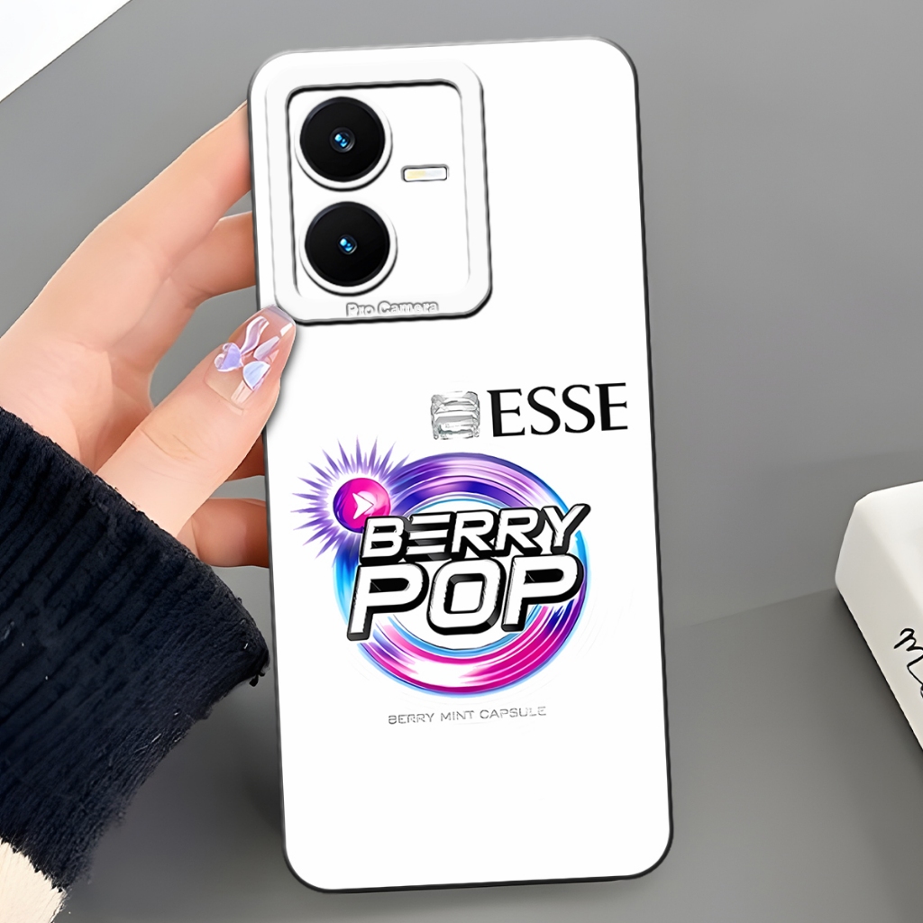 Softcase Vivo Y22 / Y22S Case Fusion Motif Rokok Soft Case Anti Slip Casing Keren Case Vivo Silikon 