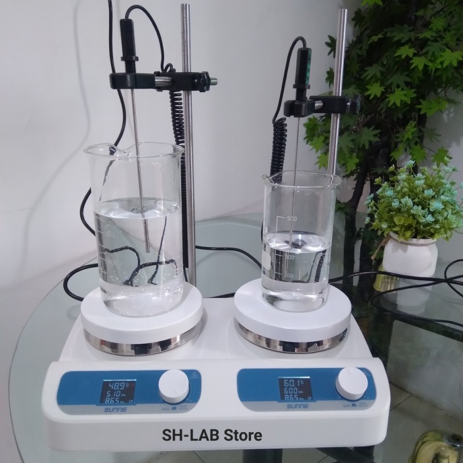 Hot Plate Magnetic Stirrer 2 Tungku Hotplate  Laboratorium