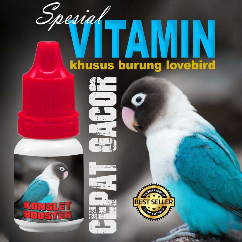 VITAMIN KONSLET BOOSTER Vitamin Obat Doping Penggacor Burung Lovebird Lb Ngekek Konslet Mangap Gacor