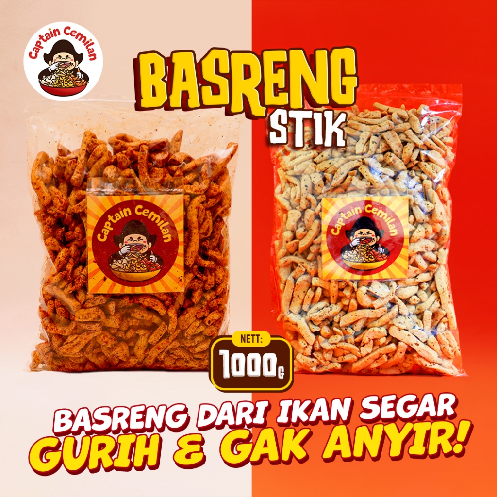 

Basreng Stik 1kg Basreng Rasa Daun Jeruk Pedas Rasa Original Isi 1kilo 1kg Basreng Renyah Gurih Asin Captain Cemilan Bandung 1kg snack snack kiloan makanan ringan cemilan