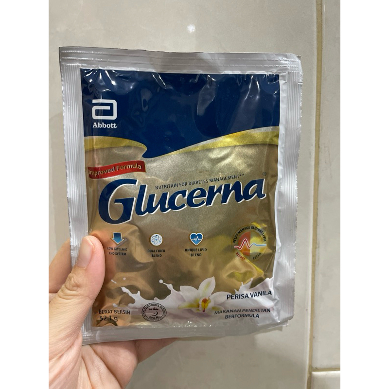 

Glucerna vanila sachet 52.1gram ready stok