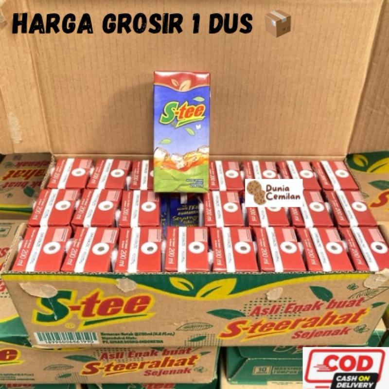 

[TERMURAH!] Stee Kotak 200ml 1 DUS isi 24 PCS - Teh Manis S-tee Grosir 1 Karton Murah Asli