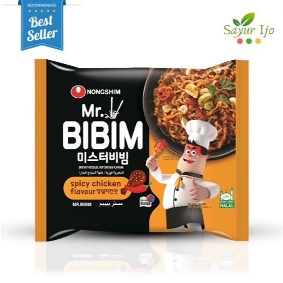 

NONGSHIM Mr. BIBIM Spicy Chicken Flavour 148 Gram / Pack Mi Goreng Rasa Ayam Pedas Korean Noodles Mie Instant HALAL