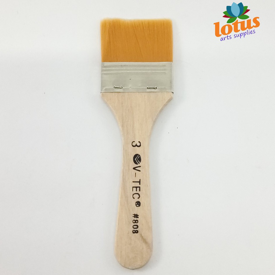KUALITAS OKE VTEC Nylon Flat Brush Kuas Lukis 88 No3