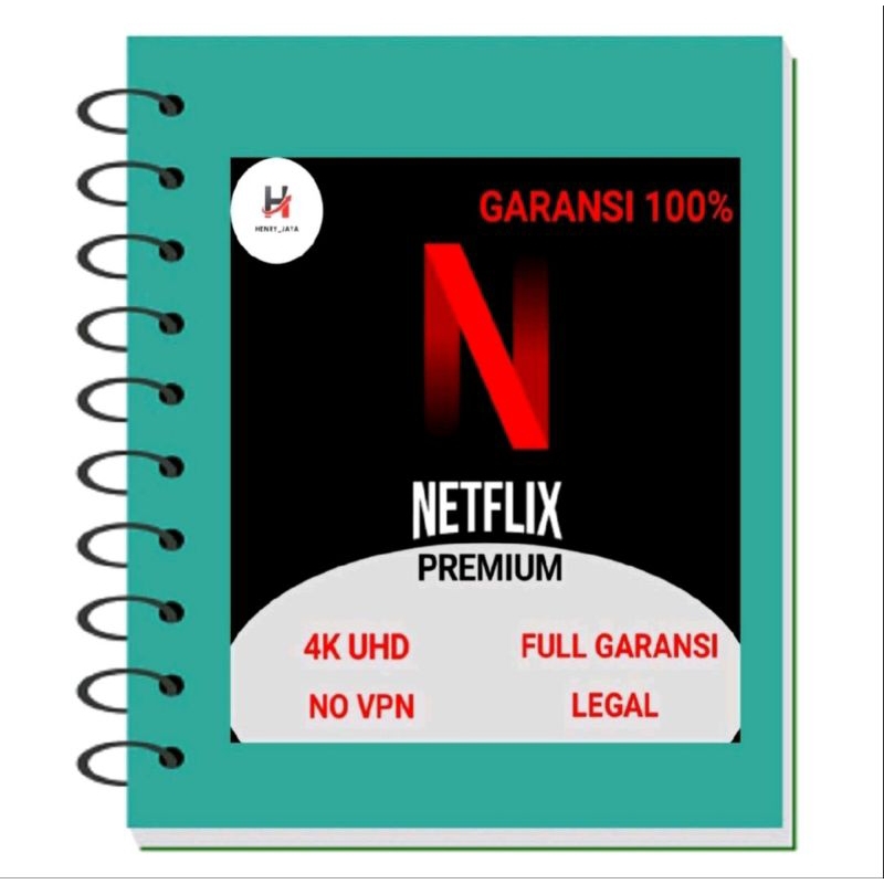 

buku binder Netflix prem langsung pakai