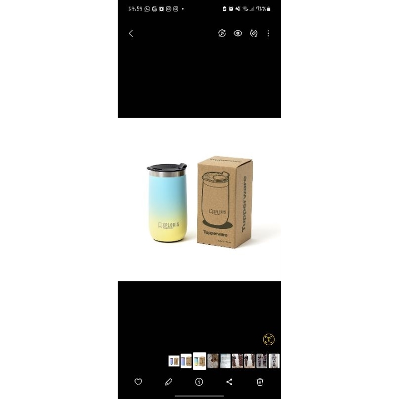 xploris tupperware tumbler