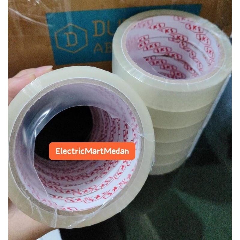 

slasiban/selotip/lakban bening 1inch 72 yard SKS