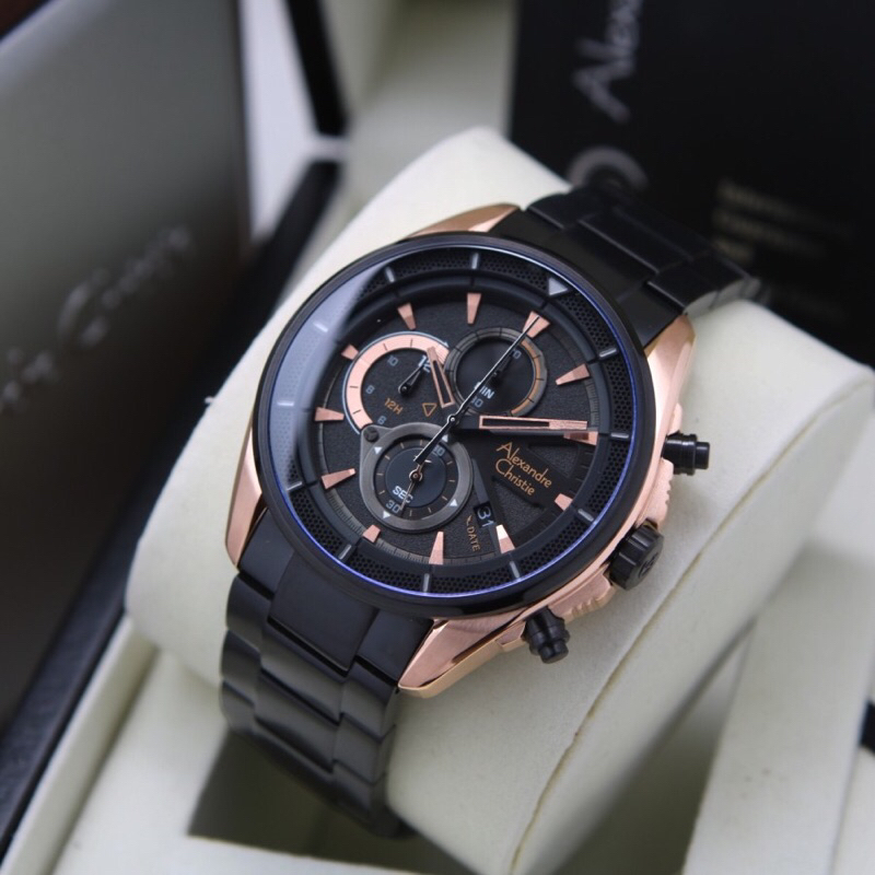 Alexandre Christie 6662 - AC6662 - 6662MC Black Rosegold ORIGINAL