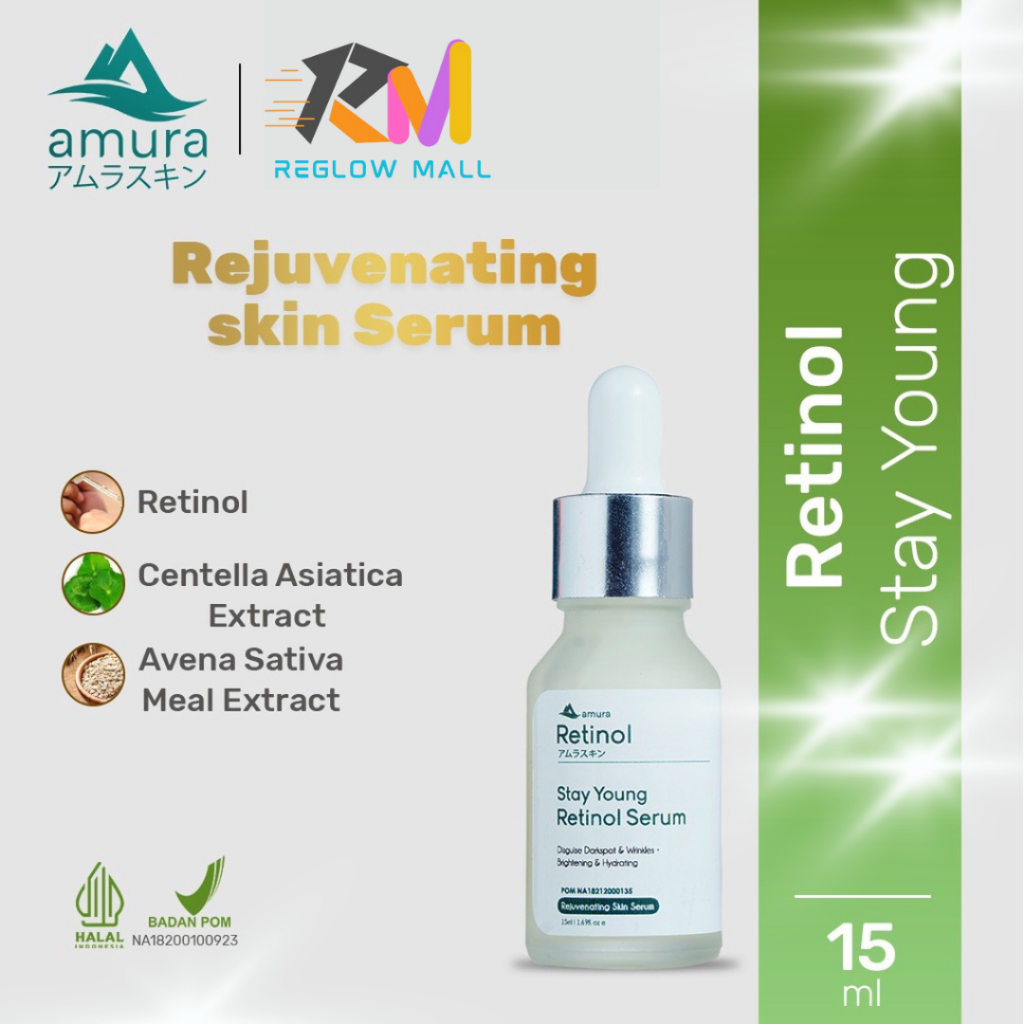 Amura Retinol Serum - Atasi Flek Hitam & Kerutan - Stay Young Retinol Serum Amura