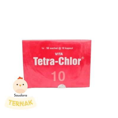 Vita Tetra Chlor 1 DUS isi 50 @ 10 kapsul Obat Ayam Ngorok Pilek Medion