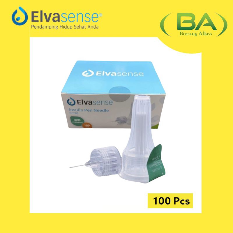 Jarum Insulin Elvasense 4mm  Pen Needle Elvasense