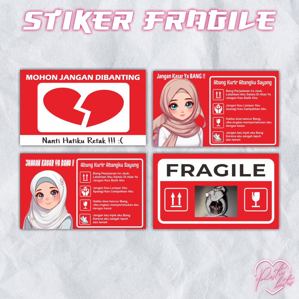 

STICKER FRAGILE STIKER JANGAN DIBANTING LUCU ANEH