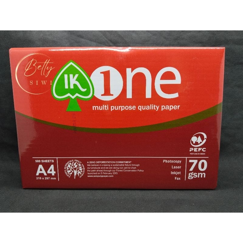 

Kertas HVS Aone A4 print paper fotocopy 1rim/500 lembar