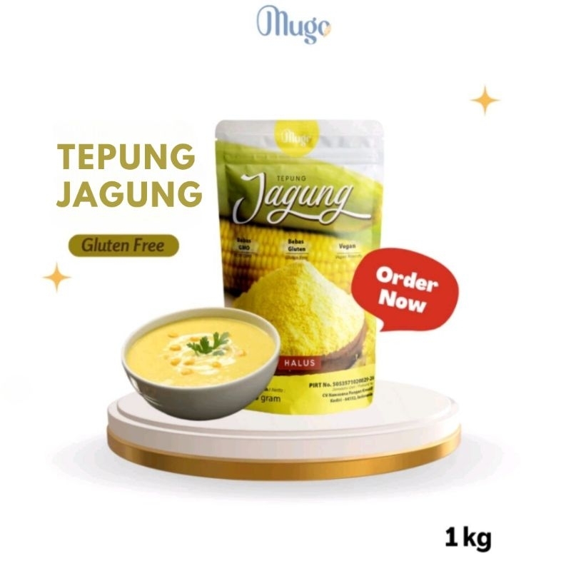 

Mugo Tepung Jagung (Polenta) 1kg Glutenfree Non GMO