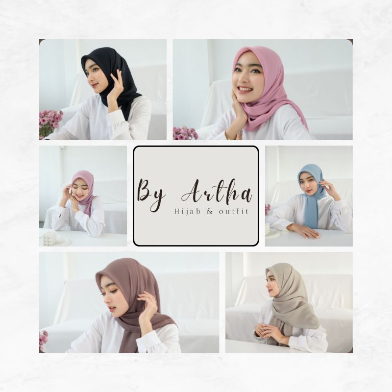 TerasRumah.by - JILBAB BELLA SQUARE PREMIUM PART 1| HIJAB SEGIEMPAT  POTTON SQUARE
