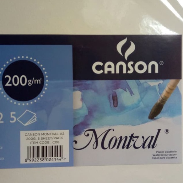 

PRODUK TERBARU Canson Montval A2 2gsm 5sht watercolor paper