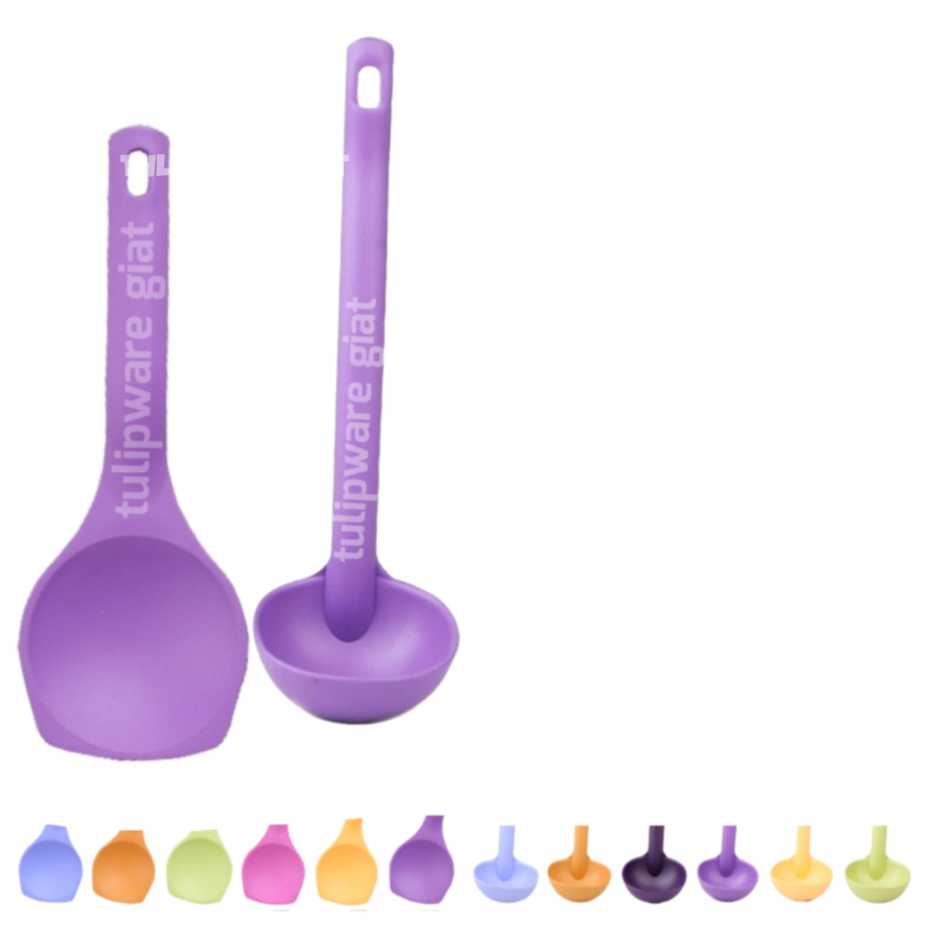 Twin Tulipware SET RICE SPOON Centong Nasi Cukil LADLE CENTONG SAYUR Sendok Sayur Tulipware Kita