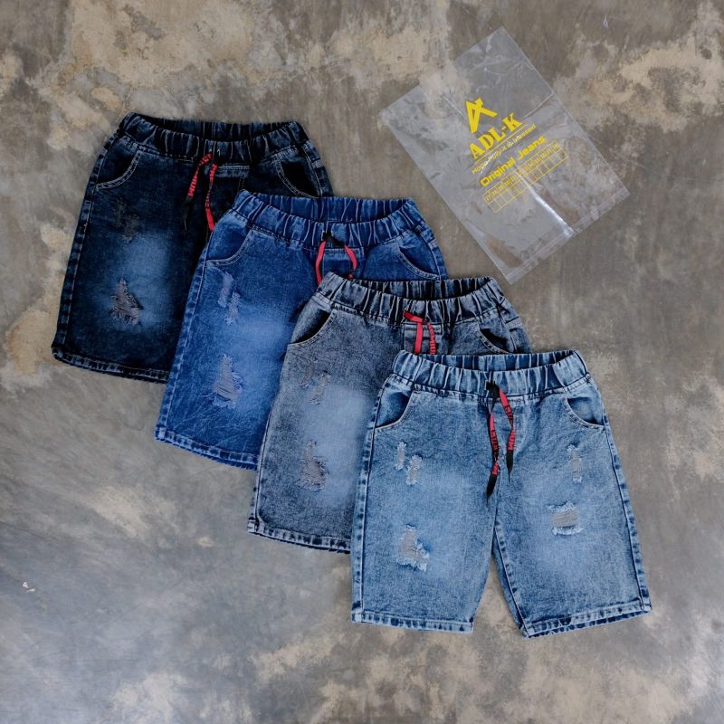 Celana pendek karet pria celana pendek sobek karet celana pria dewasa