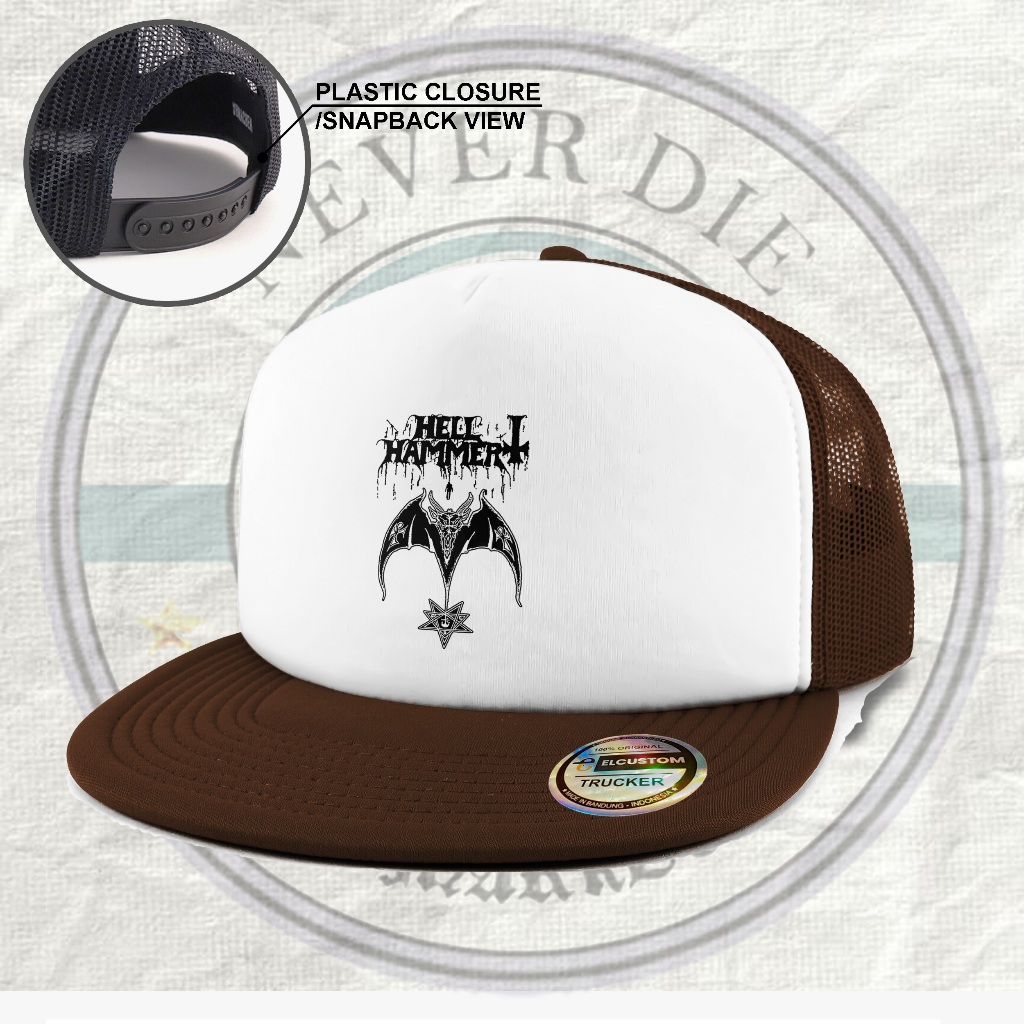 CAPSMARKET - HELL HAMMER /SNAPBACK/SNAPBACK DISTRO/SNAPBACK BAND/SNAPBACK METAL/TOPI JARING/TOPI JAR
