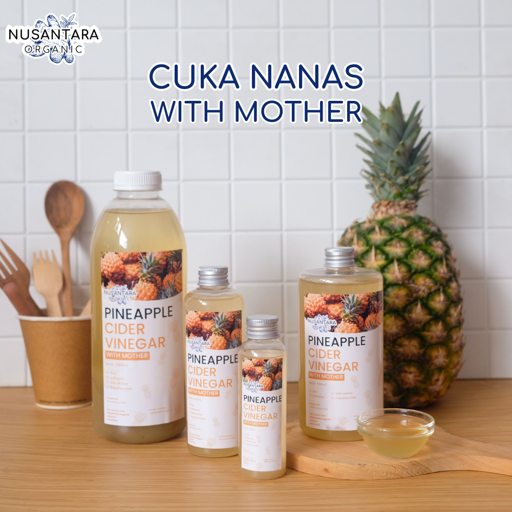 

Cuka Nanas Murni Tanpa Campuran Nusantara Organic Pineapple Cider Vinegar With Mother Atasi Diabetes