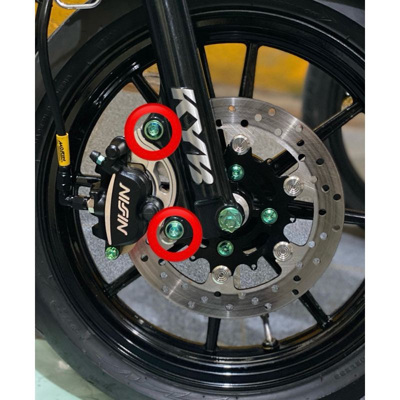 Baut Titanium Breket Kaliper Yamaha Kompatibel Mio