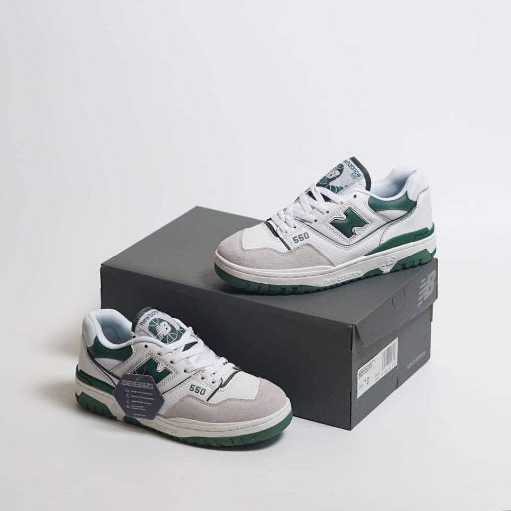 Sneakers NB 550 White Green