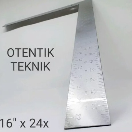 

SPESIAL DISKON PENGGARIS SIKU BESI 4 CM X 6 CM 16 X 24 INCH CHROME PLATED ANGLE RULER