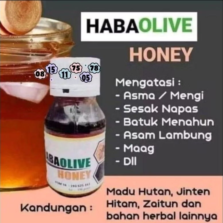 

Habaolive Honey Original HWI Atasi Maag, Asam Lambung, Gerd, Batuk Menahun, Radang Tenggorokan