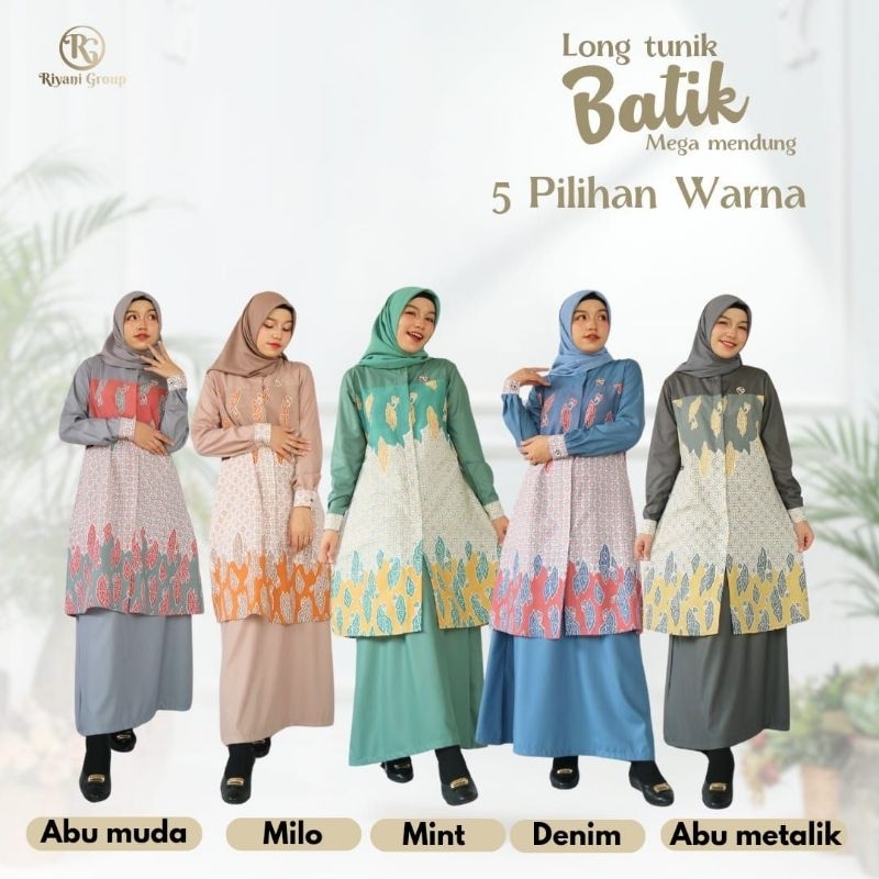SET LONG TUNIK BATIK MEGA MENDUNG by RIYANI GROUP