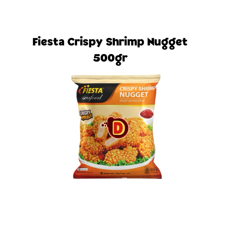 

Naget Fiesta crispy Shrimp 450gr | nugget / naget udang | nuget | udang krispi