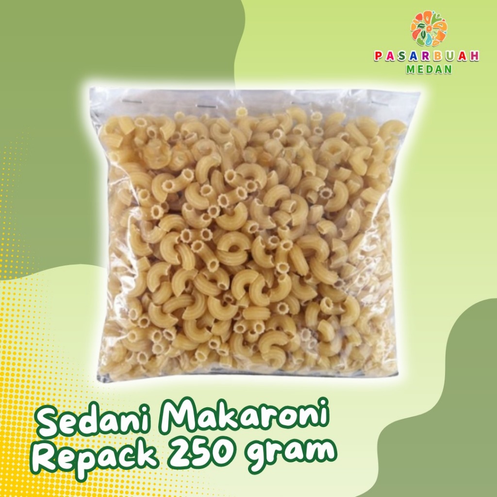 

Distributor Sedani Makaroni Pipa Repack 250gr - Pasar Buah Medan