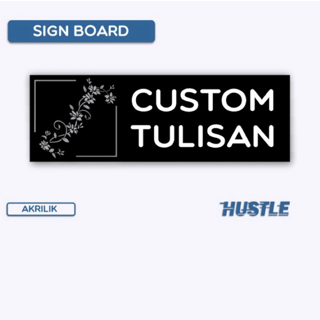 custom nama ruangan akrilik timbul / sign board akrilik / papan custom akrilik