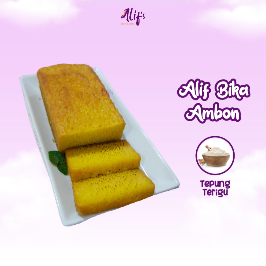 

Kue Bika Ambon Basah Cemilan Cake Alifs Bakery and Cookies Official