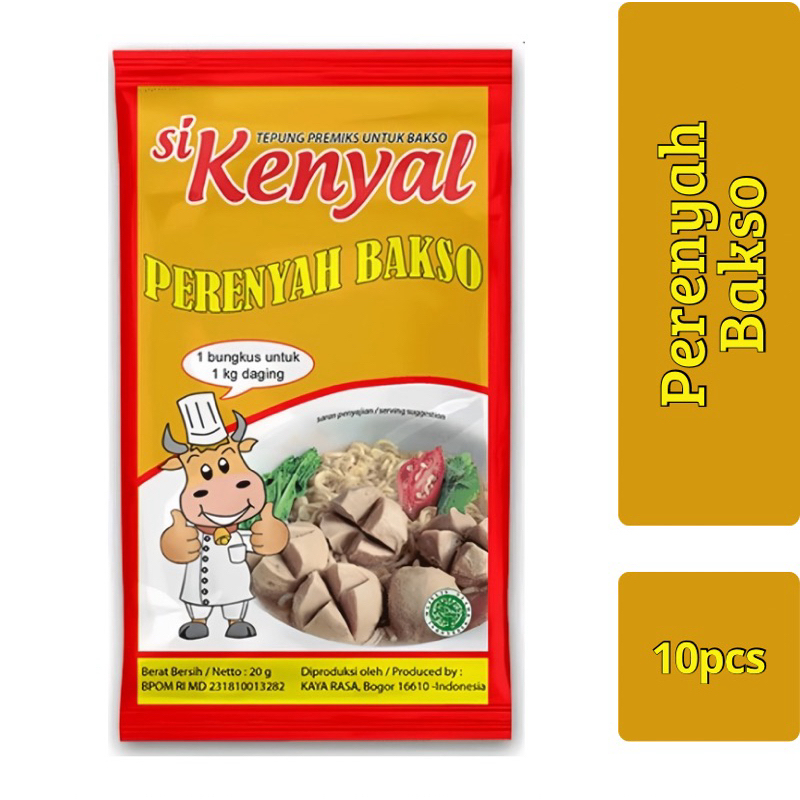 

SiKenyal" Tepung Perenyah Bakso 20gr. (Paket 10 pcs)