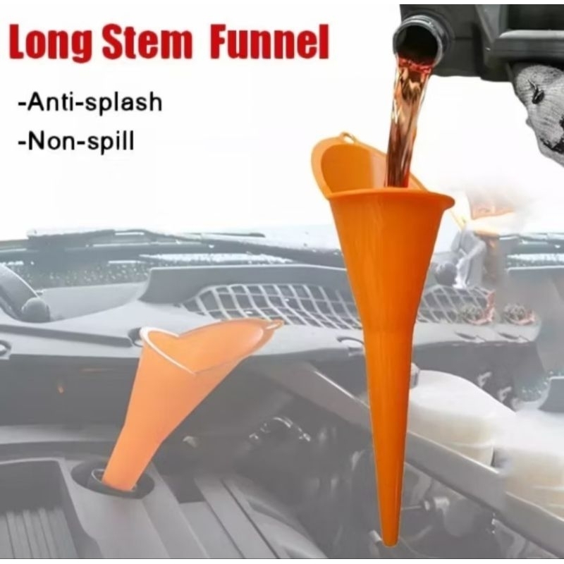 CORONG PANJANG CORONG MINYAK CORONG OLI  AIR BENSIN PLASTIK