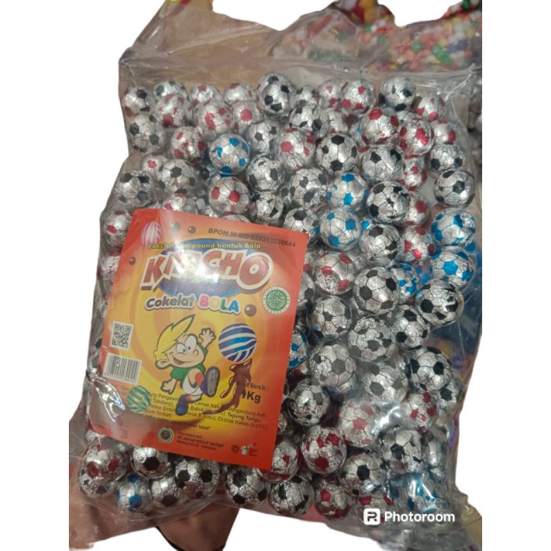 

Kitacho cokelat compound bentuk bola cokelat kemasan 1kg