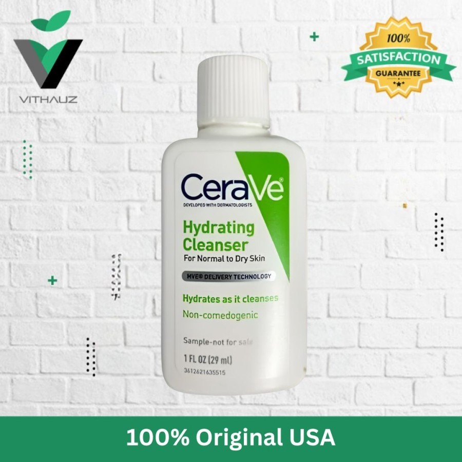 Cerave Hydrating Facial Cleanser USA 29ml, Travel Size