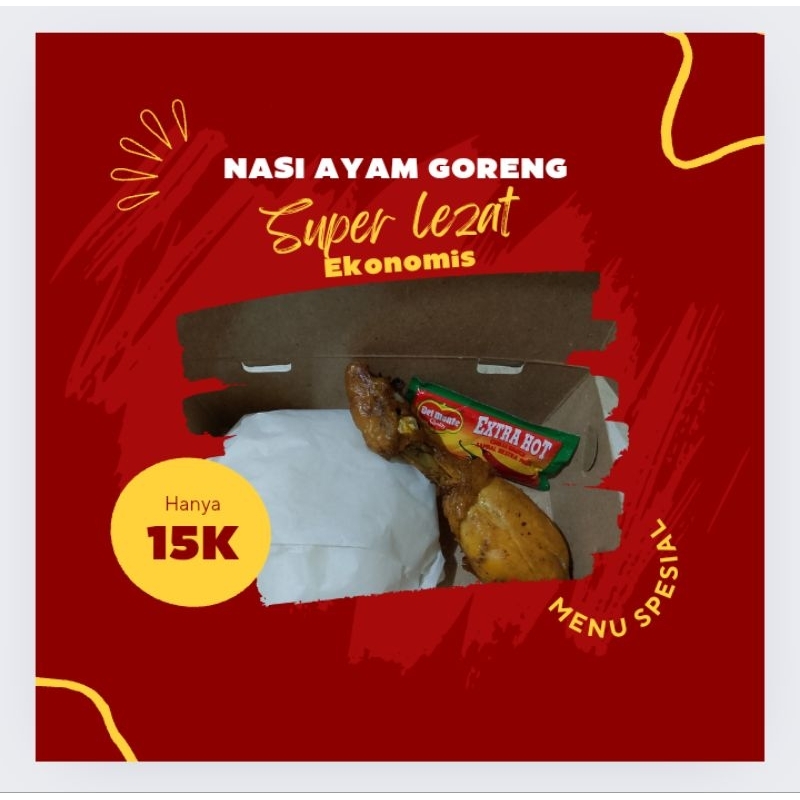

Nasi ayam goreng ekonomis
