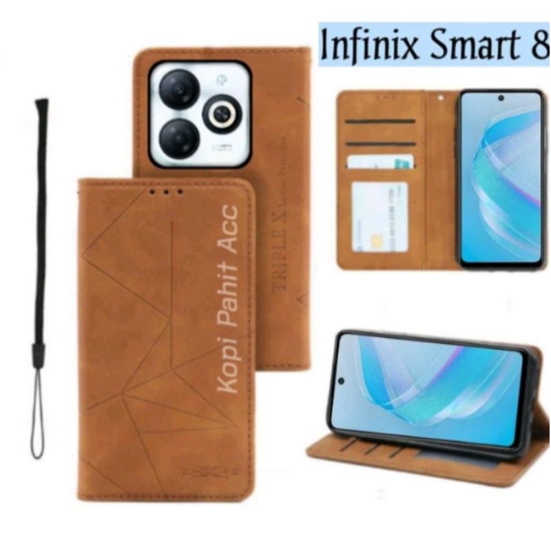 Case untuk Hp Infinix Smart 8 Smart 8 Pro X6526 X6525B flip cover flip case handphone