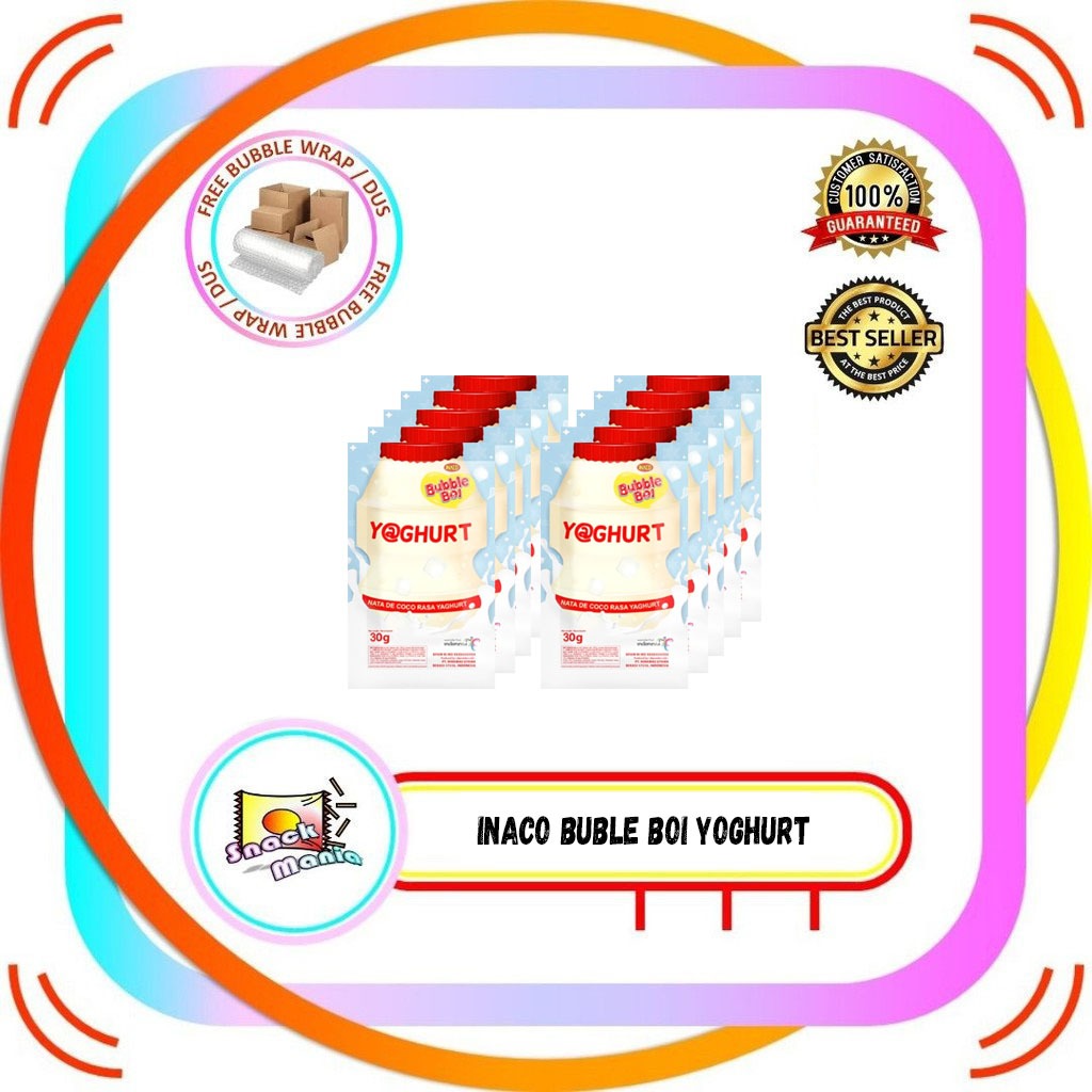 

Inaco Bubble Boi Nata de Coco Yoghurt 30 gr x 10 sachet Renteng