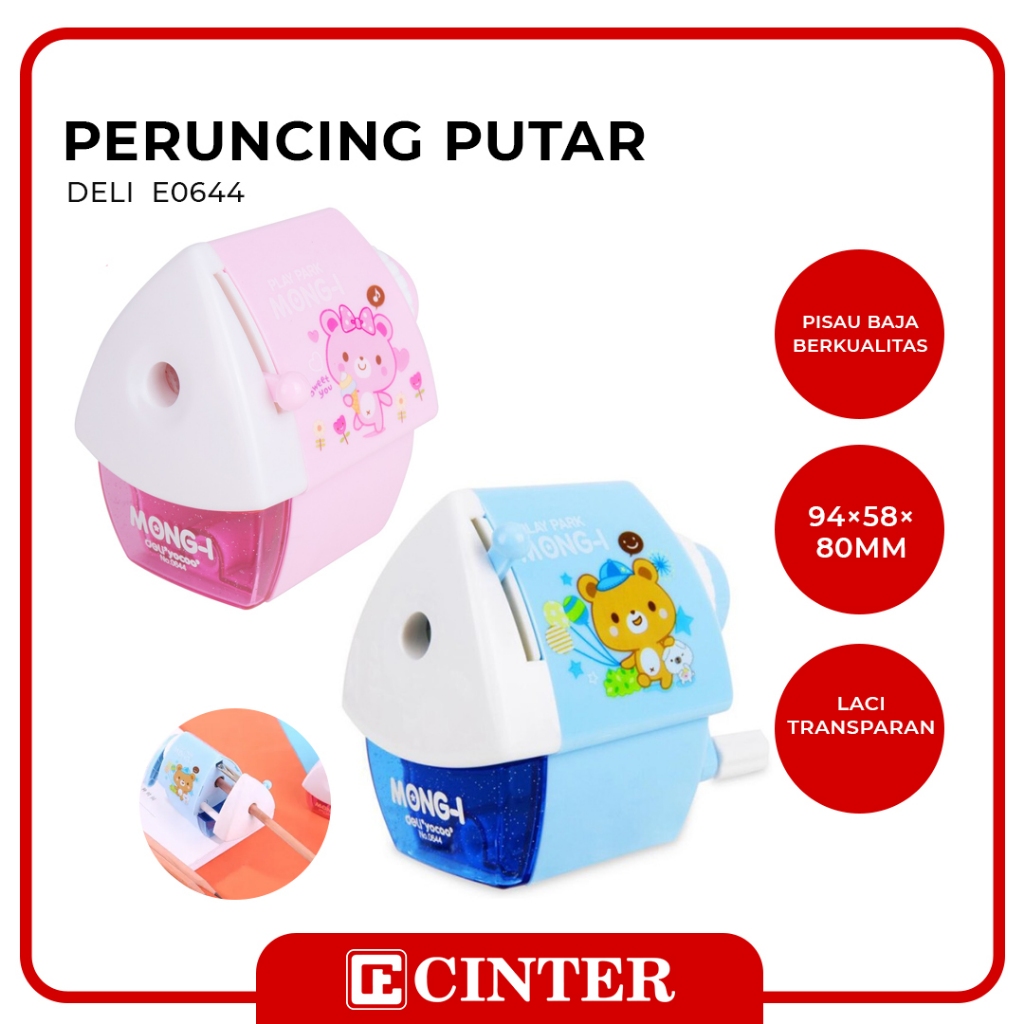 

DELI - RAUTAN PUTAR / SERUTAN MEJA / PERUNCING MEJA E0644