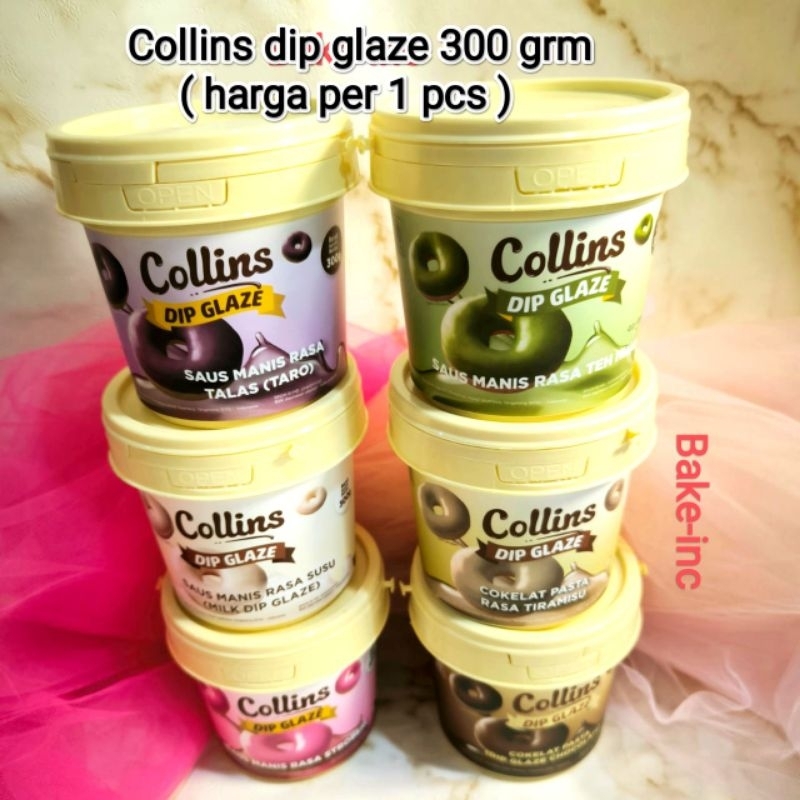 

[Bake-inc] COLLINS DIP GLAZE ANEKA RASA 300GRM isian donat/ roti