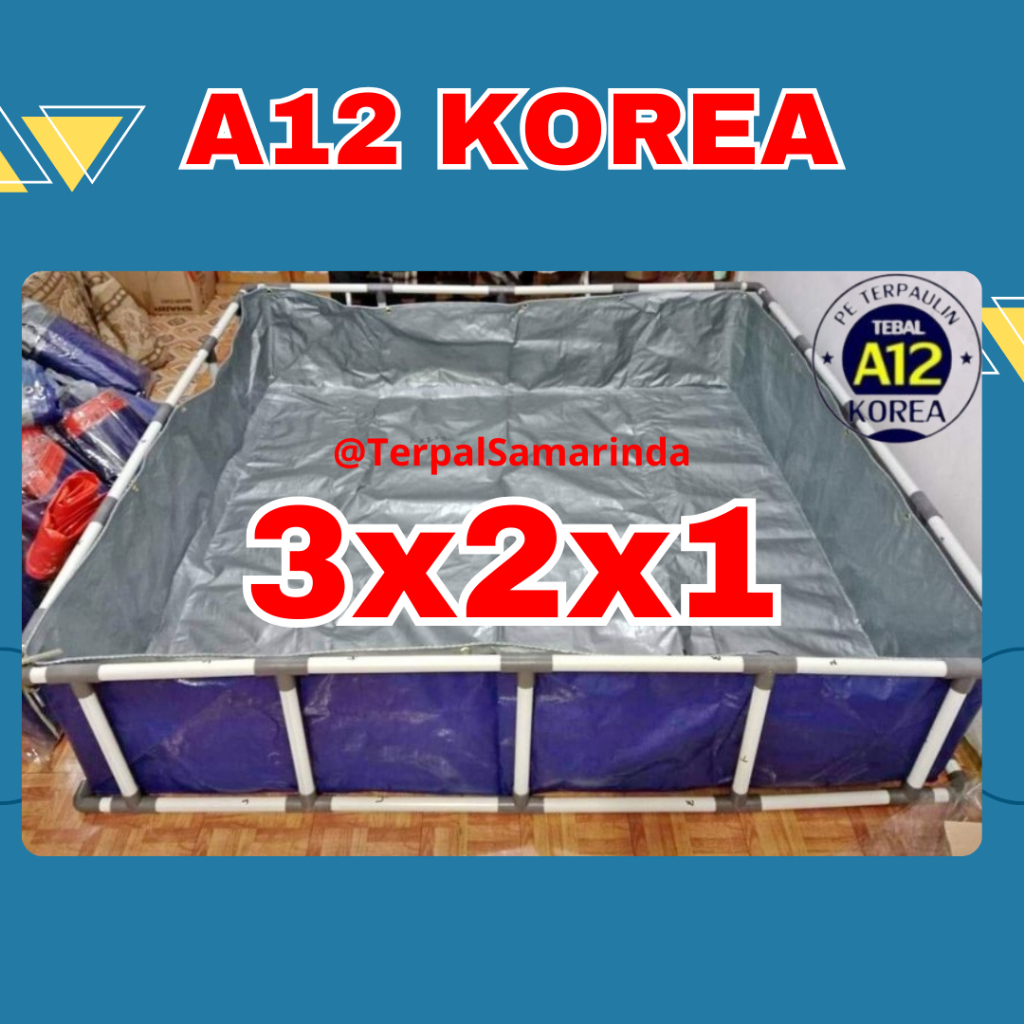 Terpal Kolam Ikan 300x200x100