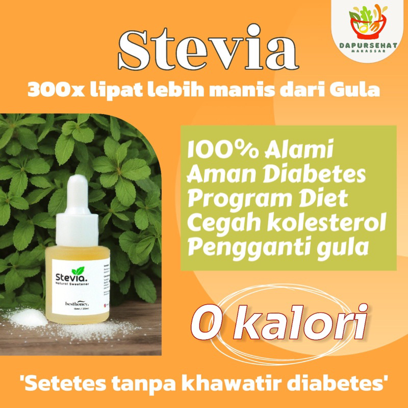 

Gula Stevia - 0 kalori - Pemanis Alami - Stevia Gula Cair - Stevia Tetes gula sehat anti diabetes 0 kalori