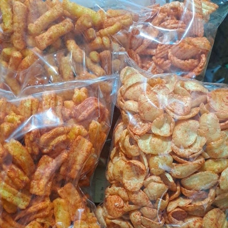 

Kerupuk balado mix enak renyah paket hemat 4 item