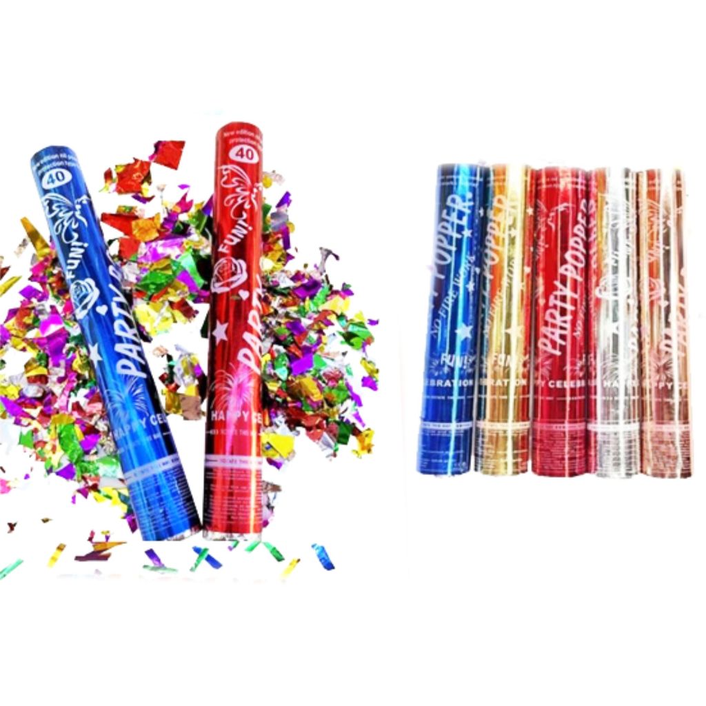 POPPER PARTY ULANG TAHUN // POPPER PESTA PERNIKAHAN // PETASAN PESTA SEMBURAN KERTAS WARNA WARNI