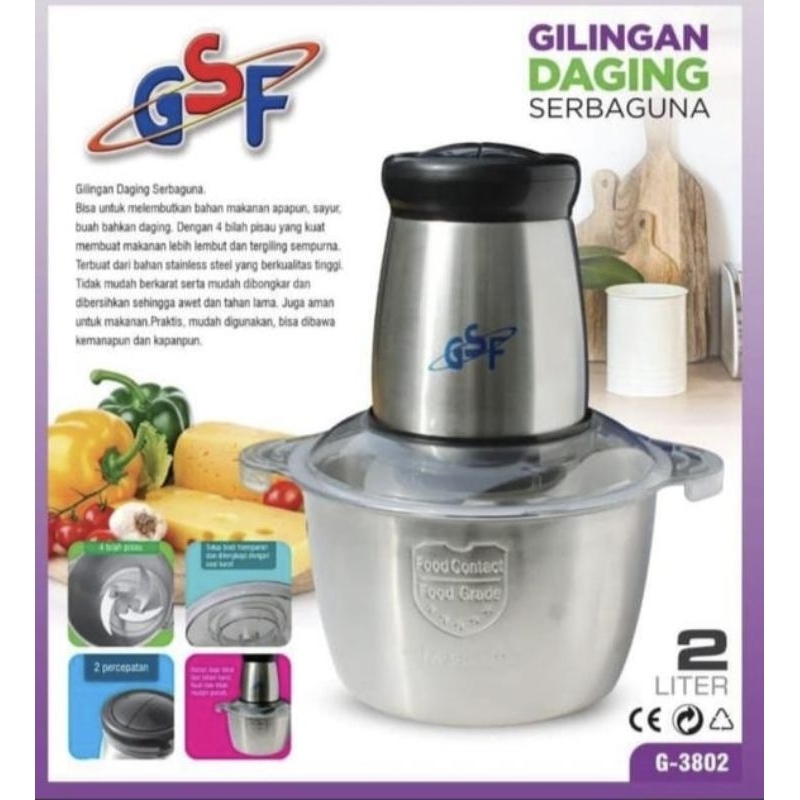 Gilingan/chopper daging GSF serbaguna