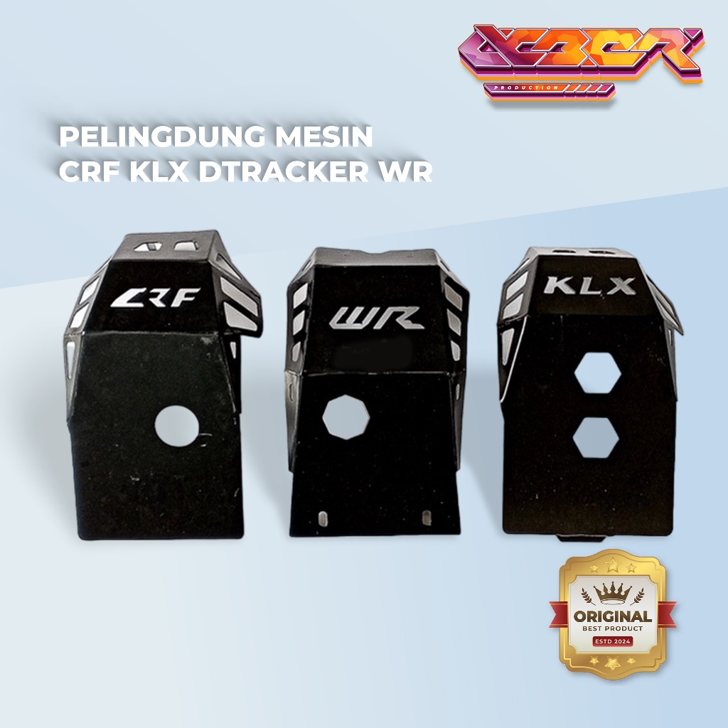 Cover mesin KLX 150 S L G BF D'TRACKERS NEW CRF YAMAHA WR Engine Guard Pelindung Mesin Bahan Besi