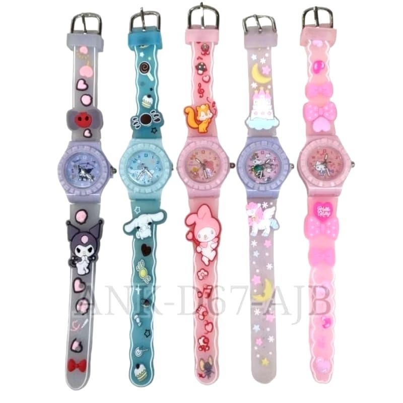 JAM TANGAN ANAK KARAKTER SANRIO | JAM TANGAN ANAK PEREMPUAN LUCU